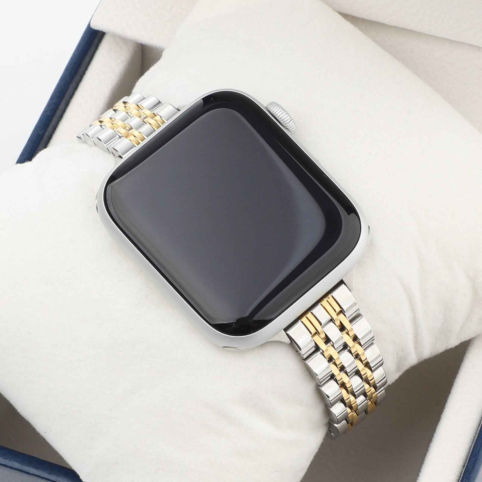Stainless Steel Wicker Apple Watch Band Series 11/10/9/8/7/6/5/4/ SE / Ultra 1/2/3