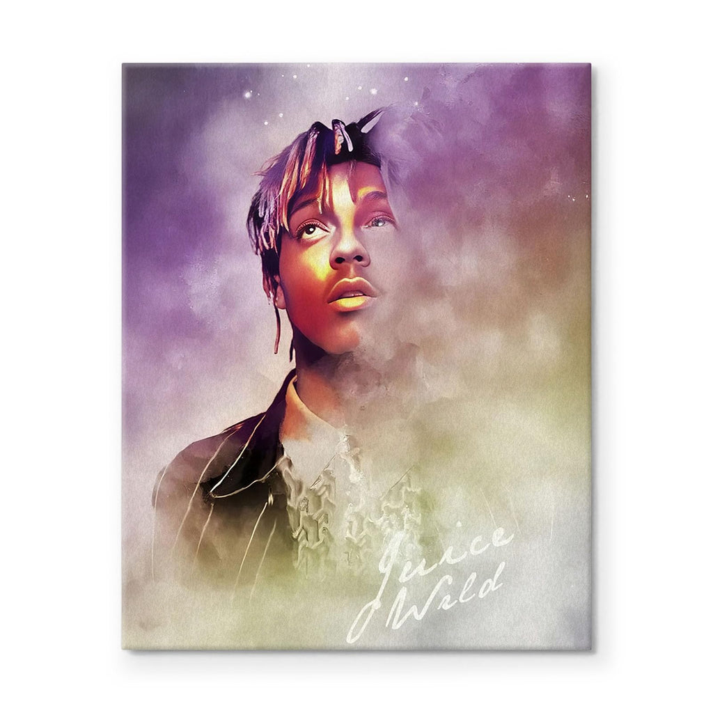 Juice Wrld Canvas Wall Art, Music Album Cover Poster Print, Rapper Singer Poster Framed Art, Aesthetic Canvas Wall Art for Bedroom or Living Room Wall Decor Gift 8x10inch