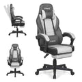 Ergonomic Video Game Chair with Headrest and Reclining Backrest
