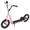 Kids Scooter Youth Kick Scooter with Adjustable Height Handlebar 12-Inch Inflatable Wheels