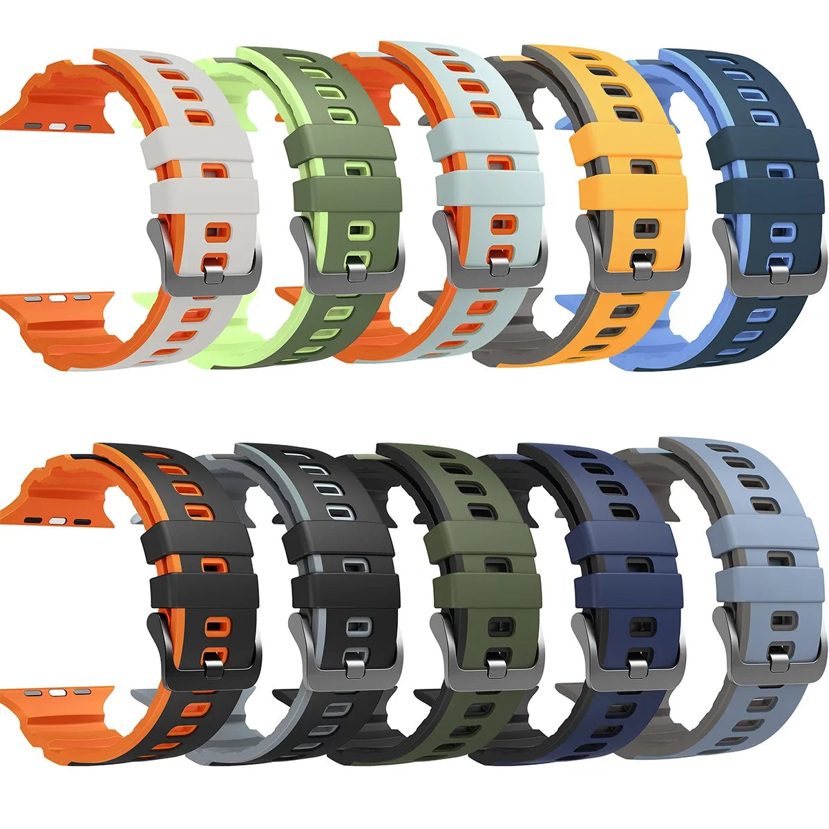 Versatile Two Tone Sport Strap for Apple Watch - Upgrade Your Style and Comfort