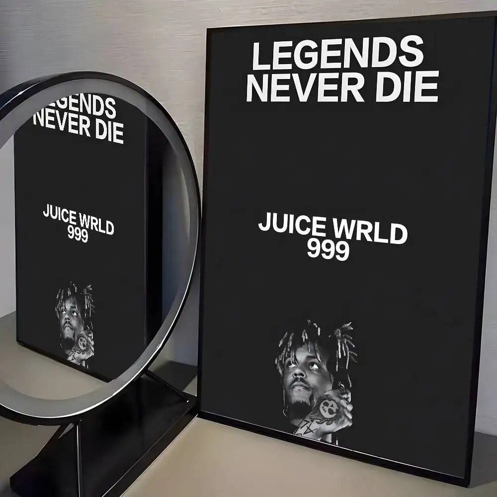 Music Album J-Juice W-WRLD Poster Art HD Canvas Advanced Aesthetic Printing Paper Wall Art for Living Room Home Decor