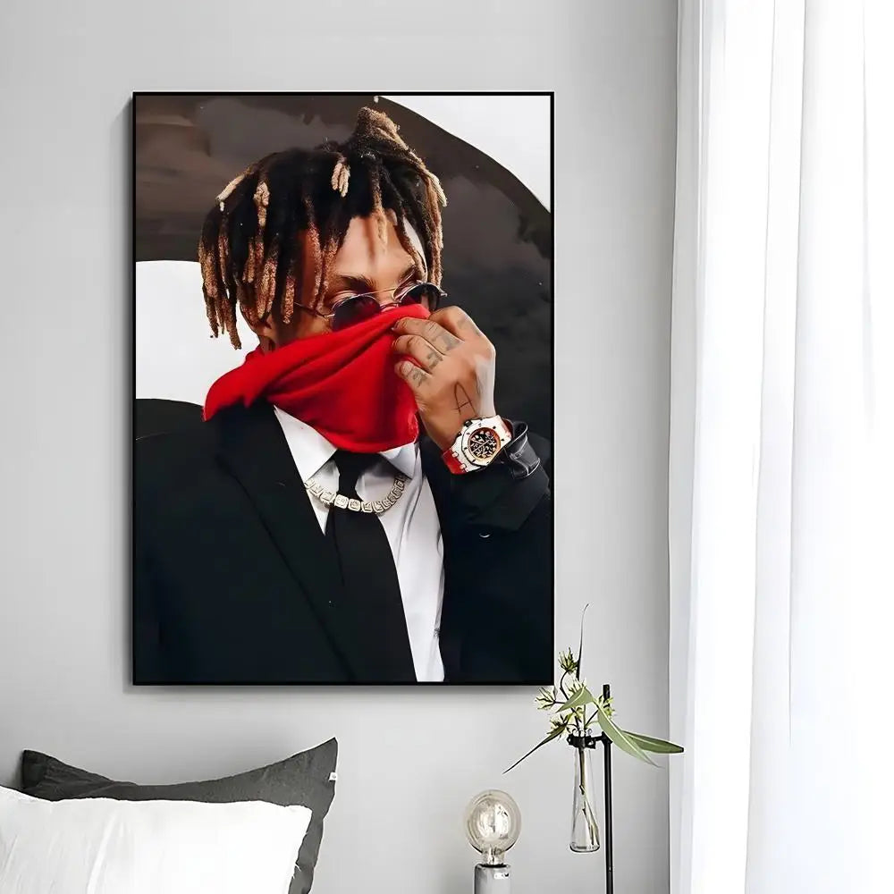 Juice WRLD Singer Rapper Poster HD art sticky wall waterproof home bedroom bar aesthetic decoration