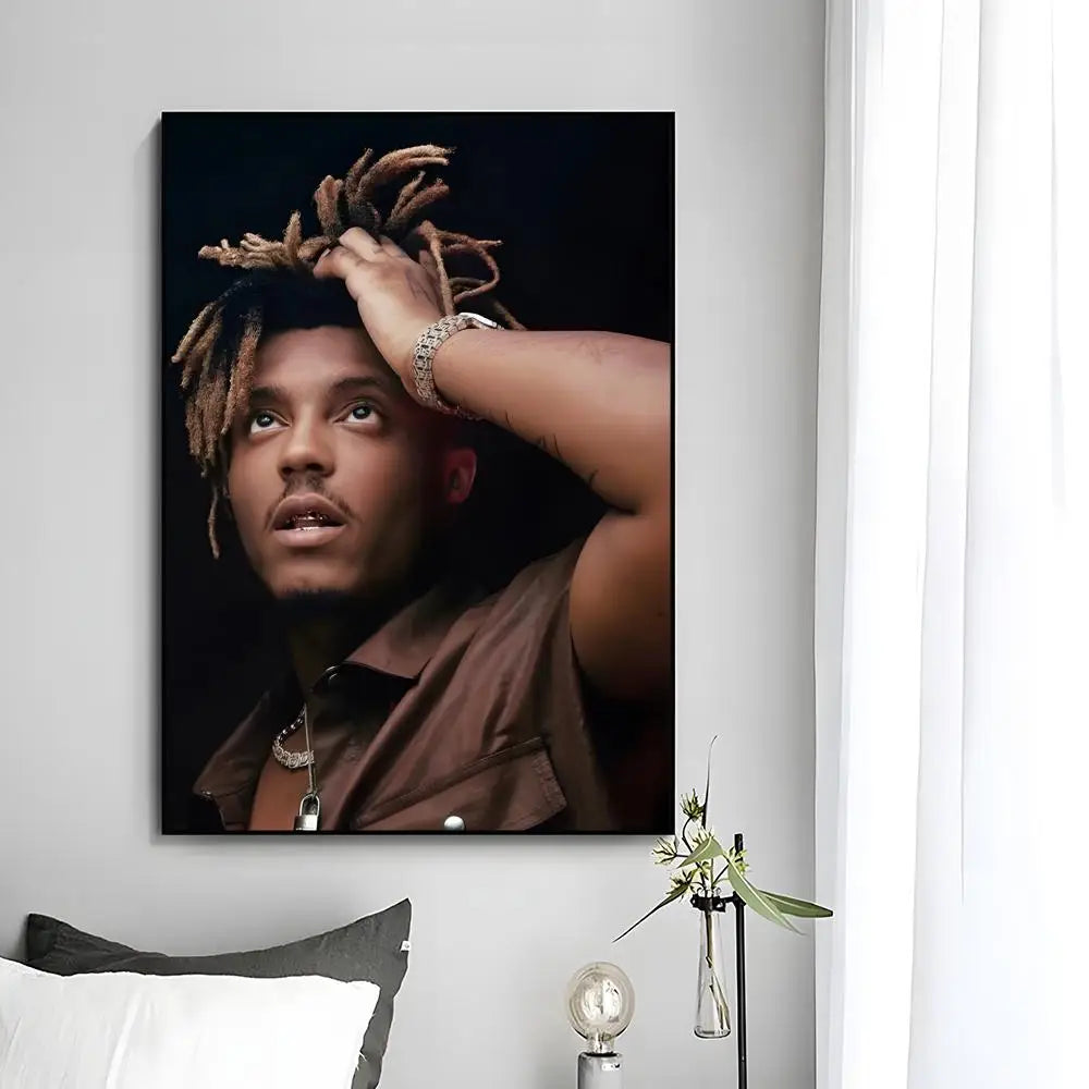 Juice WRLD Singer Rapper Poster HD art sticky wall waterproof home bedroom bar aesthetic decoration