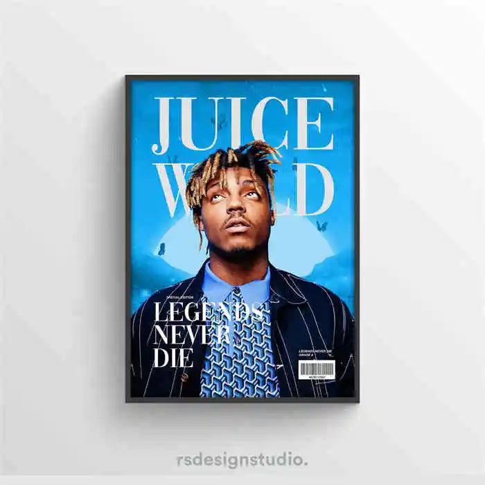 WRLD Juice Poster Pop Hip Hop Rap Singer Music Album Asthma Bar Cover Photo HD Art Canvas