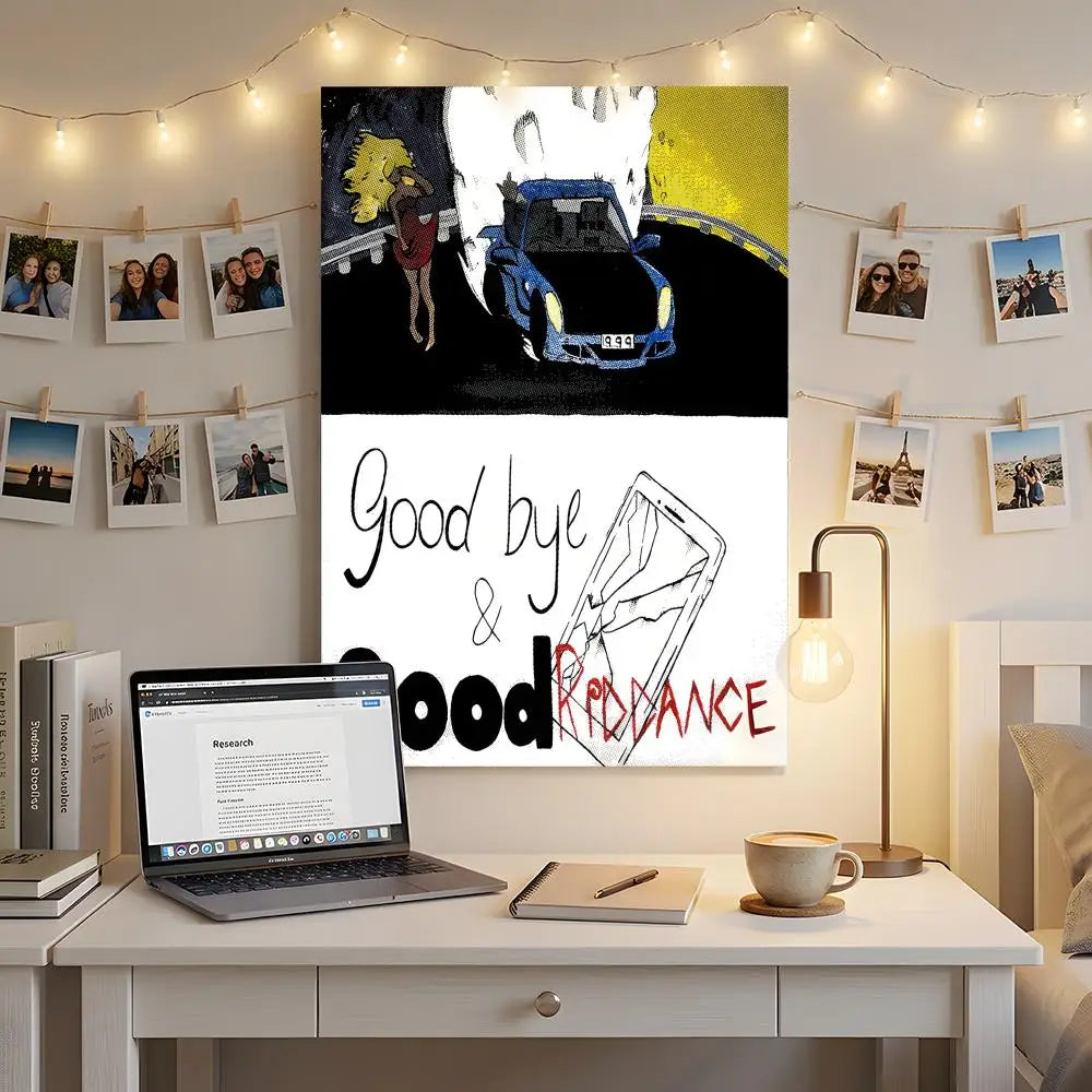 Rapper Music Album J-Juice Wrld Poster Premium HD Self-Adhesive Wall Decor – Peel & Stick, Residue-Free
