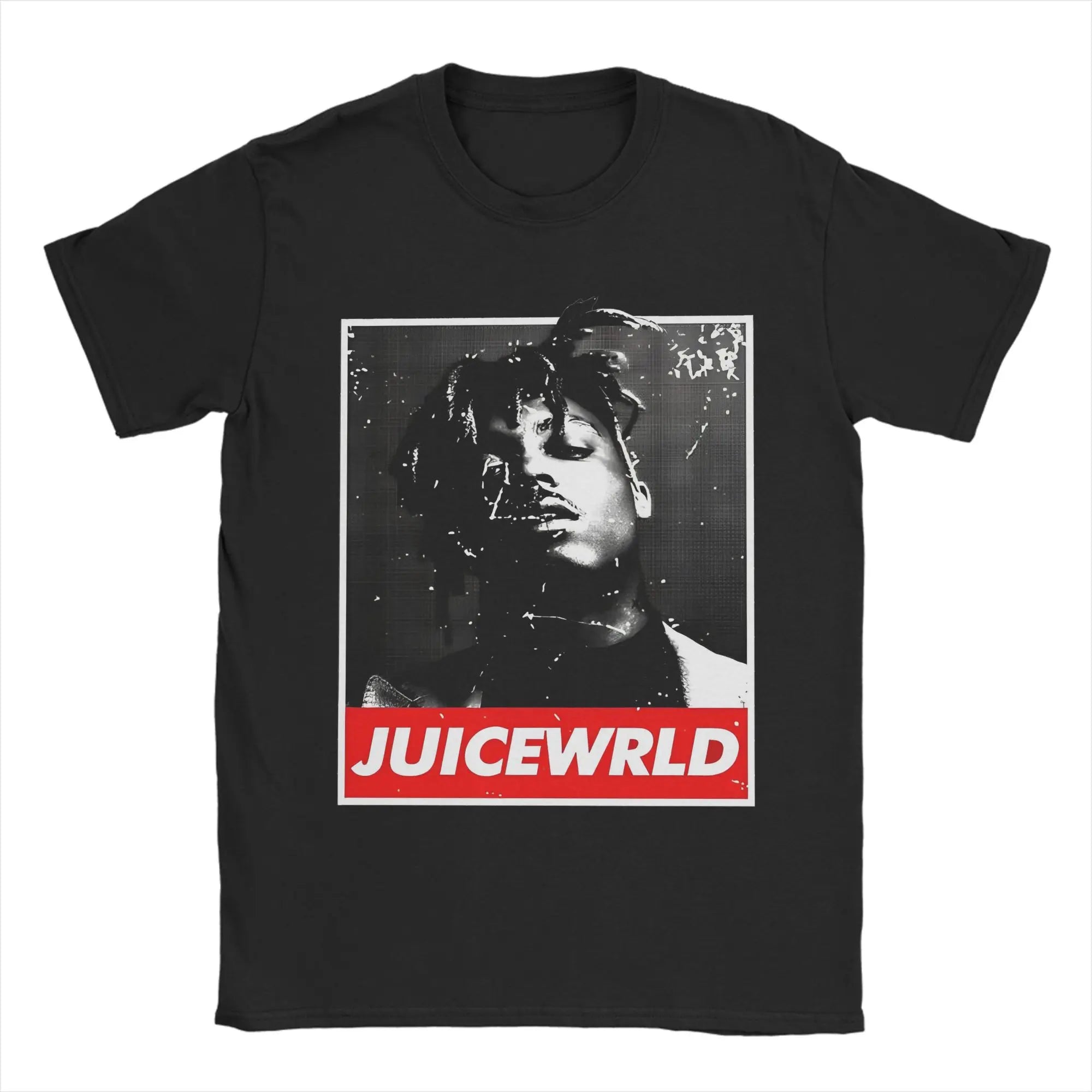 Juice Wrld Art  T-Shirt Men Cotton Tops Vintage Round Neck Short Sleeve
