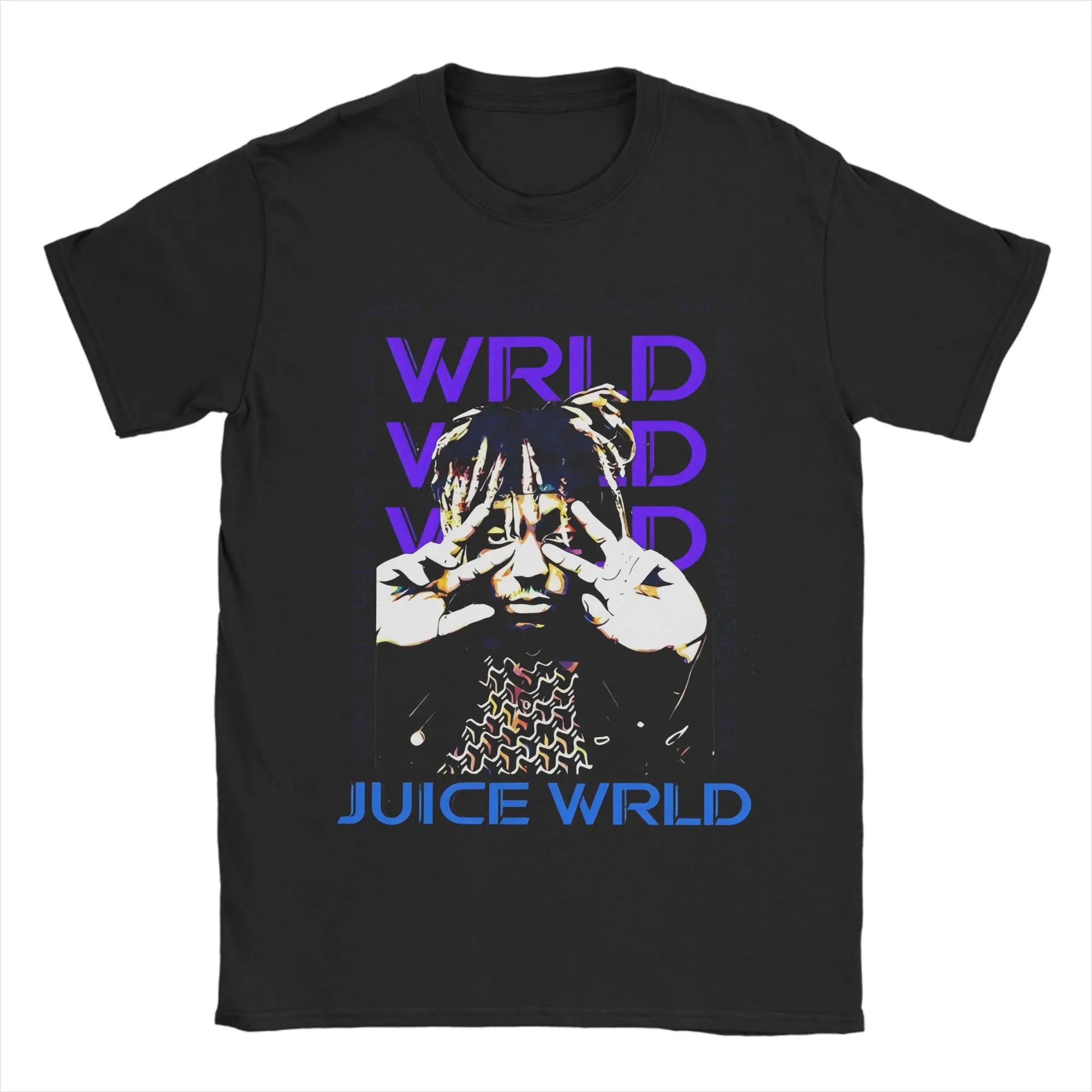 Juice Wrld Art  T-Shirt Men Cotton Tops Vintage Round Neck Short Sleeve