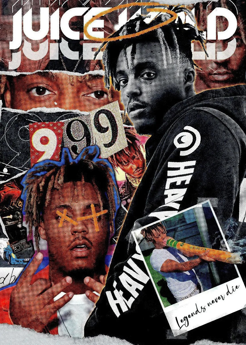 Pop Rap J_Juice W_WRLD Album Music Poster HD Canvas Painting Wall Art Prints for Living Room Bedroom Office Home Decoration Gift