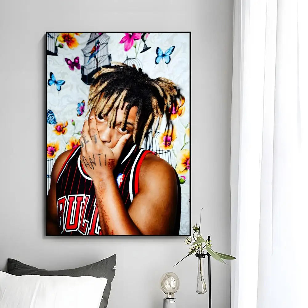Juice WRLD Singer Rapper Poster HD art sticky wall waterproof home bedroom bar aesthetic decoration