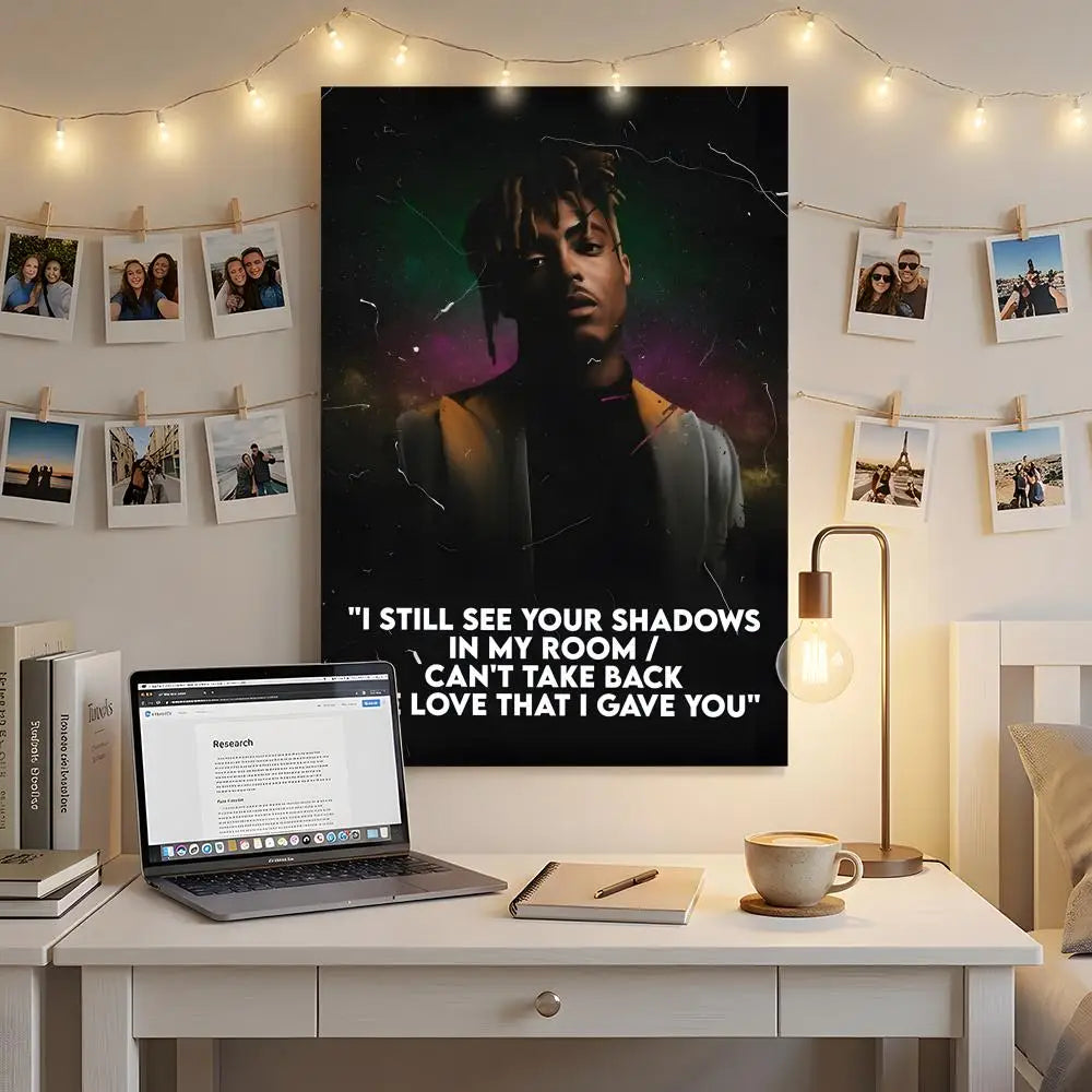 Rapper Music Album J-Juice Wrld Poster Premium HD Self-Adhesive Wall Decor – Peel & Stick, Residue-Free