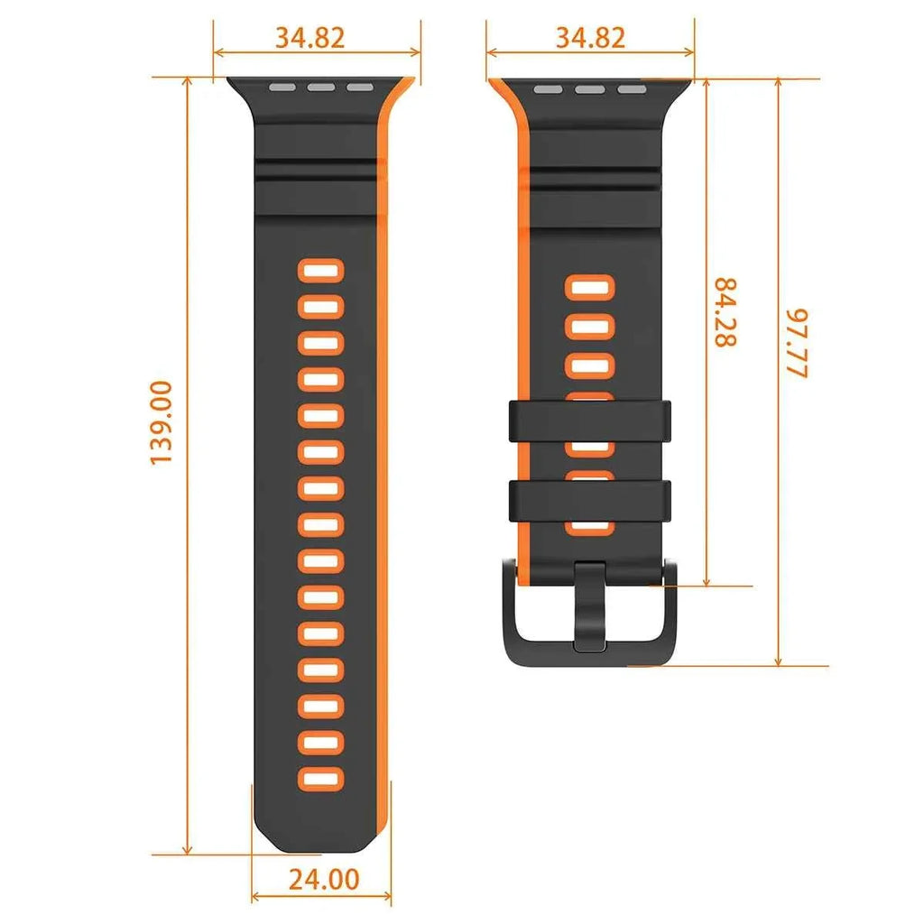 Versatile Two Tone Sport Strap for Apple Watch - Upgrade Your Style and Comfort