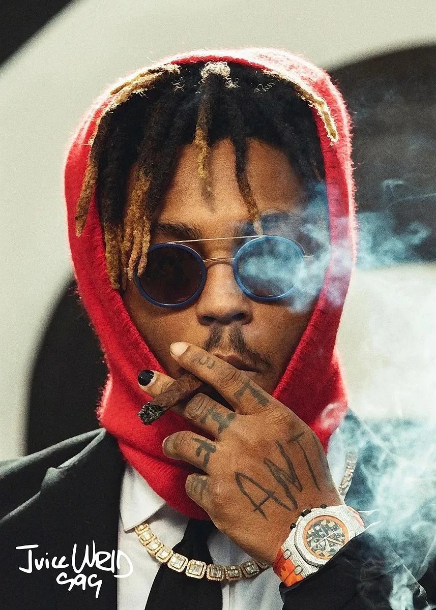 Pop Rap J_Juice W_WRLD Album Music Poster HD Canvas Painting Wall Art Prints for Living Room Bedroom Office Home Decoration Gift