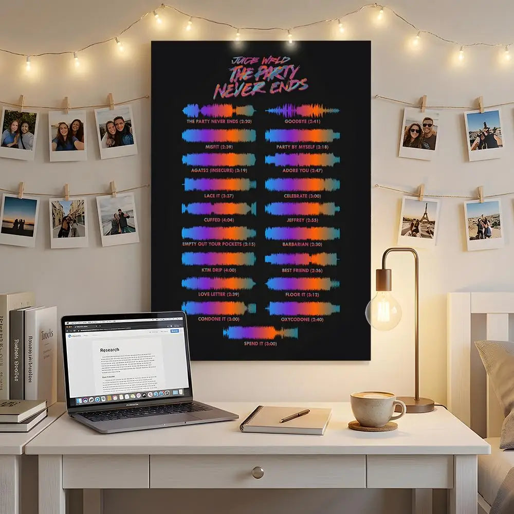 Rapper Music Album J-Juice Wrld Poster Premium HD Self-Adhesive Wall Decor – Peel & Stick, Residue-Free