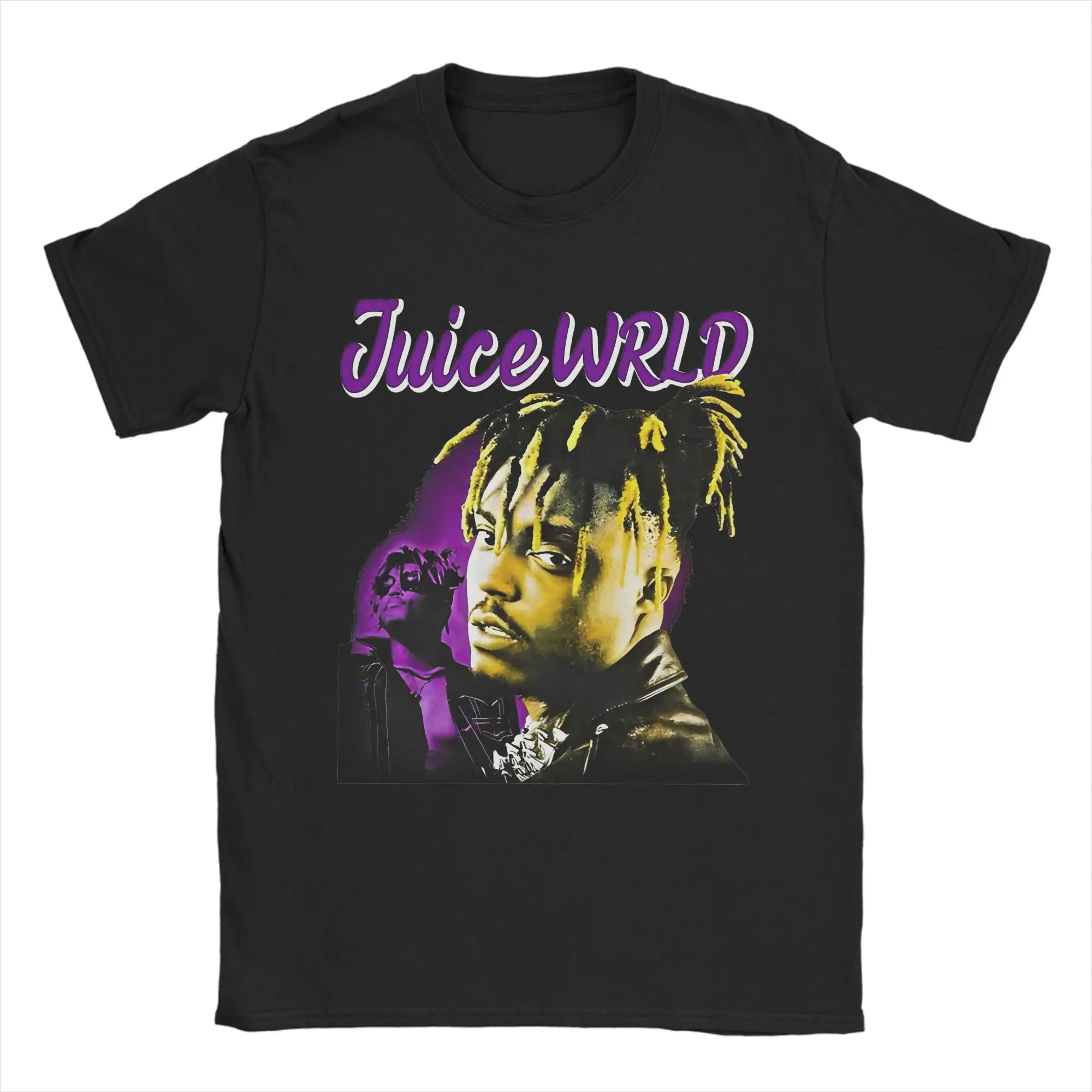 Juice Wrld Art  T-Shirt Men Cotton Tops Vintage Round Neck Short Sleeve