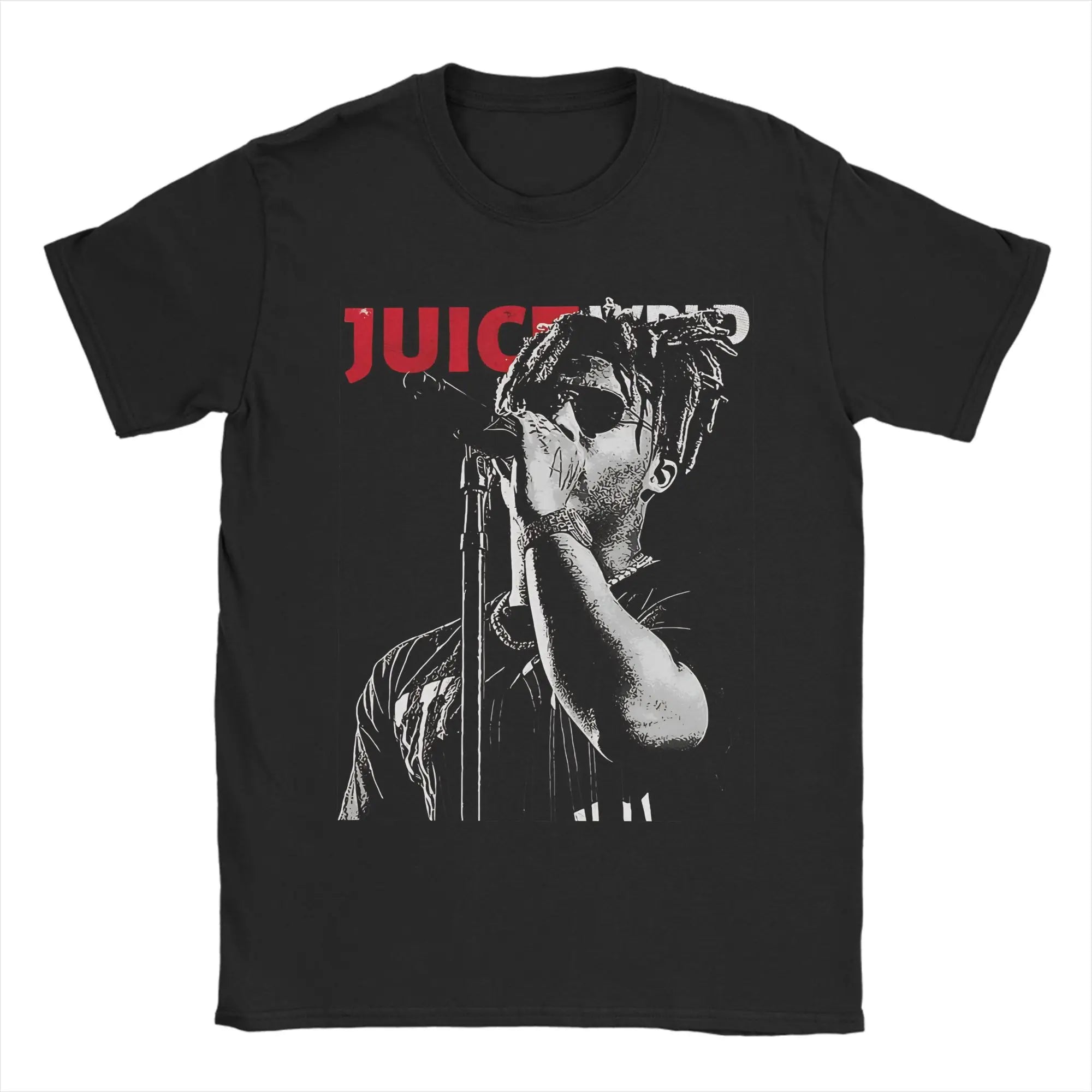Juice Wrld Art  T-Shirt Men Cotton Tops Vintage Round Neck Short Sleeve