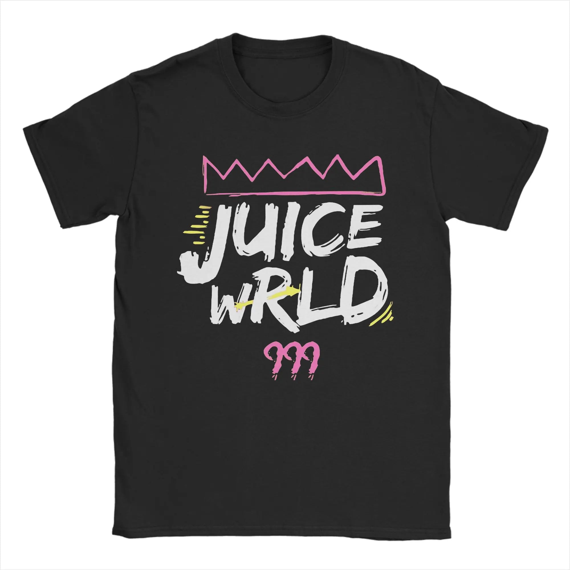 Juice Wrld Art  T-Shirt Men Cotton Tops Vintage Round Neck Short Sleeve