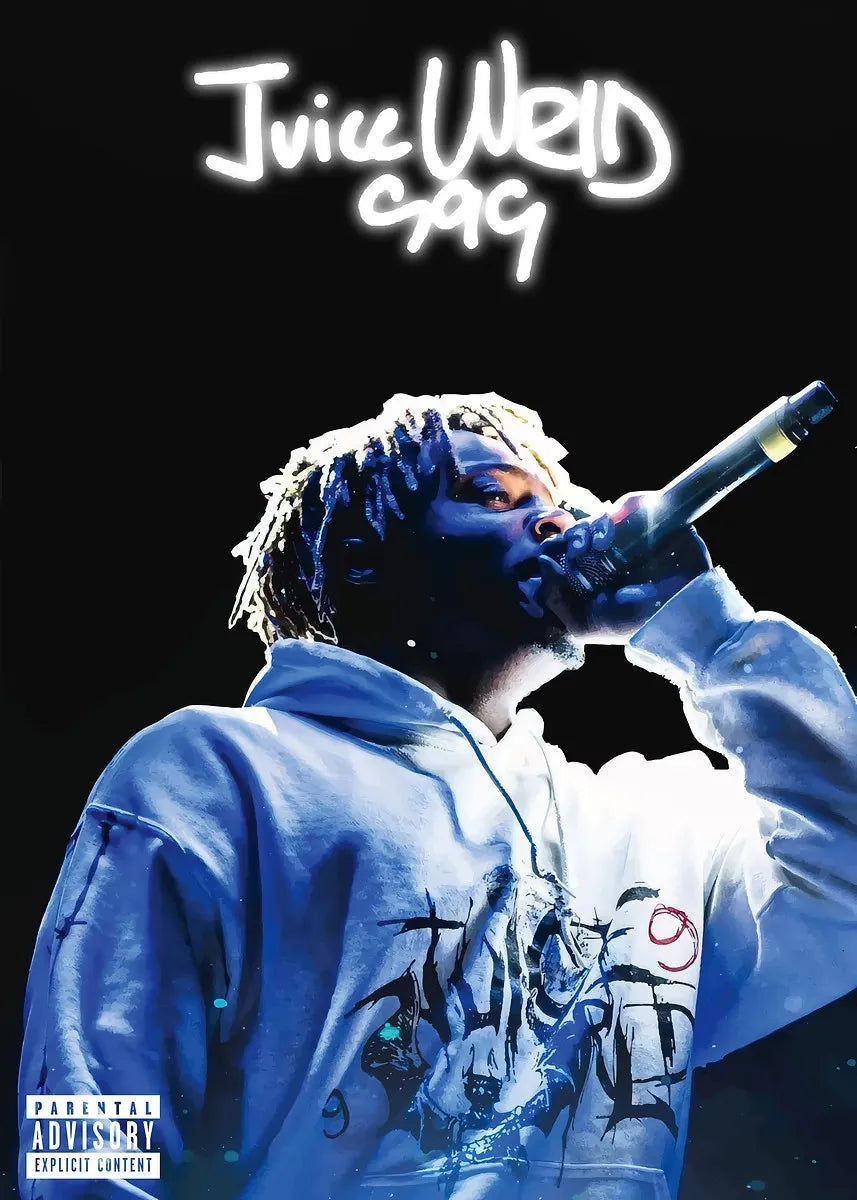 Pop Rap J_Juice W_WRLD Album Music Poster HD Canvas Painting Wall Art Prints for Living Room Bedroom Office Home Decoration Gift