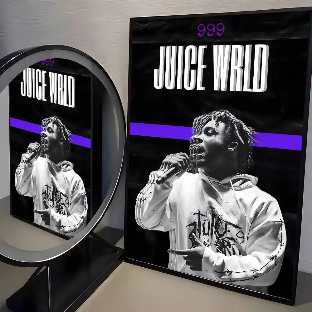 Music Album J-Juice W-WRLD Poster Art HD Canvas Advanced Aesthetic Printing Paper Wall Art for Living Room Home Decor