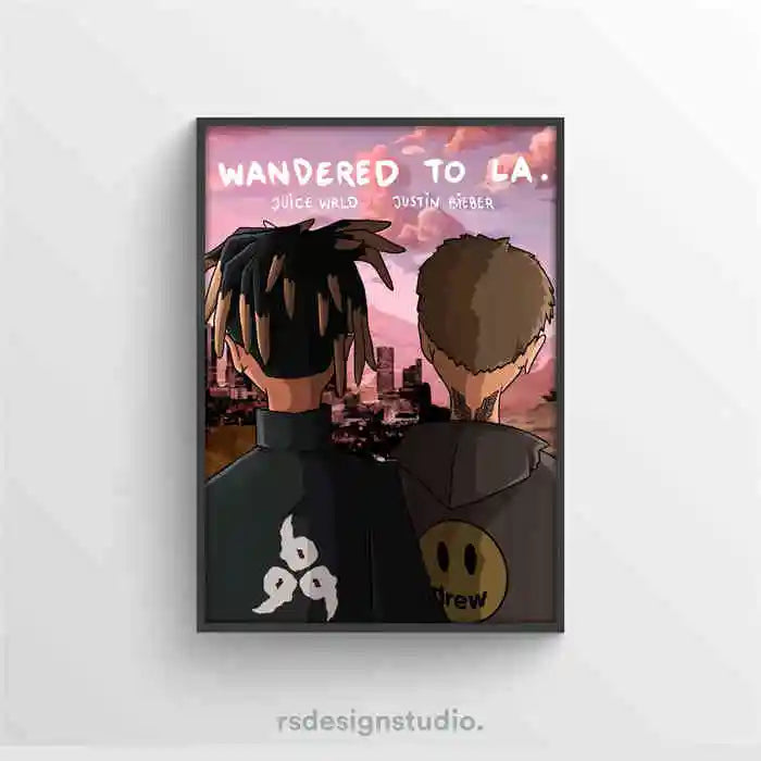 WRLD Juice Poster Pop Hip Hop Rap Singer Music Album Asthma Bar Cover Photo HD Art Canvas