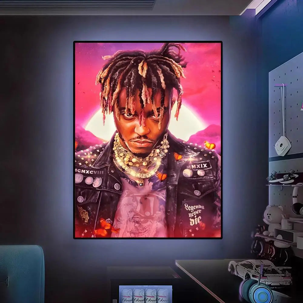 Singer Music Album J-Juice WRLD Poster Versatile HD Waterproof Wall Art Self-Adhesive Decor For Any Space Ideal Gift