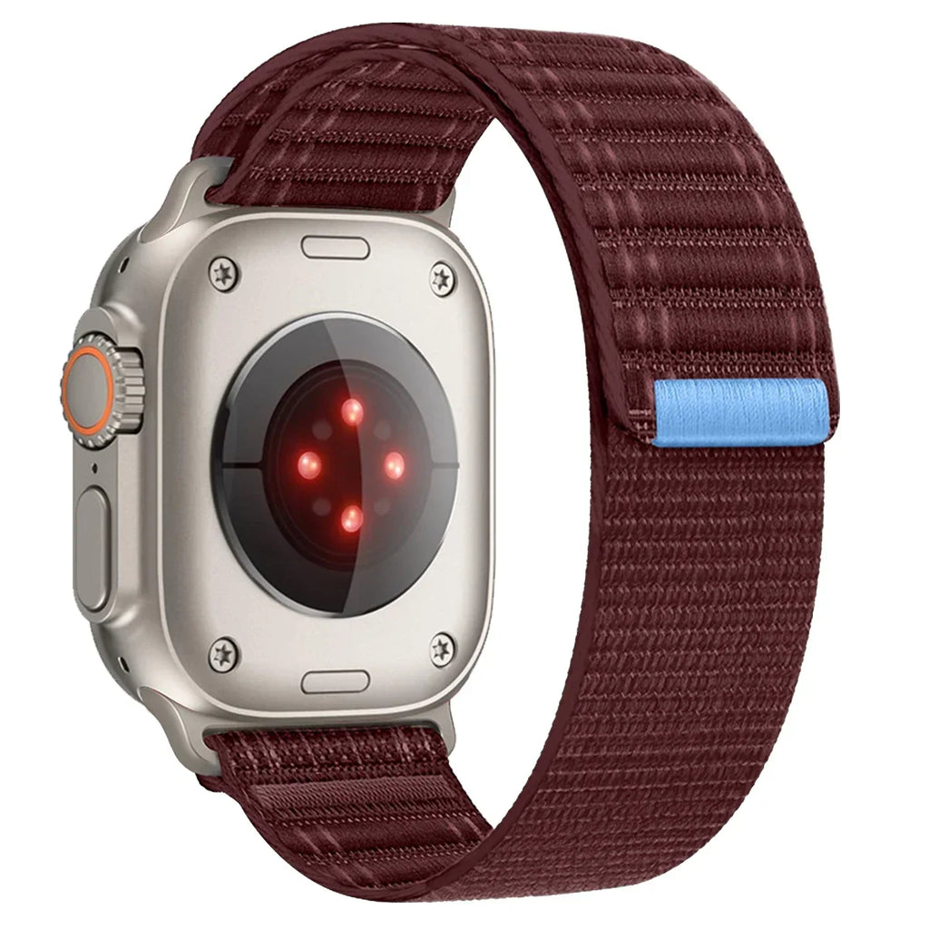Nylon Loop Wave Strap for Apple Watch – Ultra 3/2 49mm, Series 11/10/9/8/7/6/SE 46/45/44/42/41/40mm
