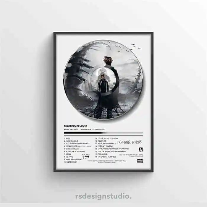 WRLD Juice Poster Pop Hip Hop Rap Singer Music Album Asthma Bar Cover Photo HD Art Canvas