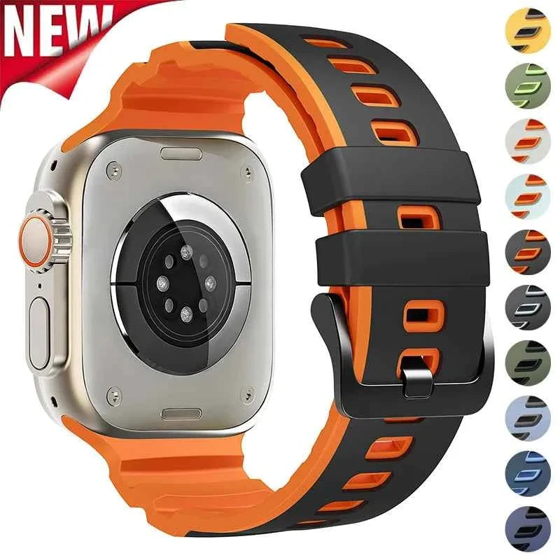 Versatile Two Tone Sport Strap for Apple Watch - Upgrade Your Style and Comfort