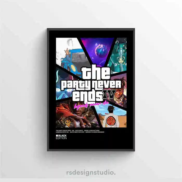 WRLD Juice Poster Pop Hip Hop Rap Singer Music Album Asthma Bar Cover Photo HD Art Canvas