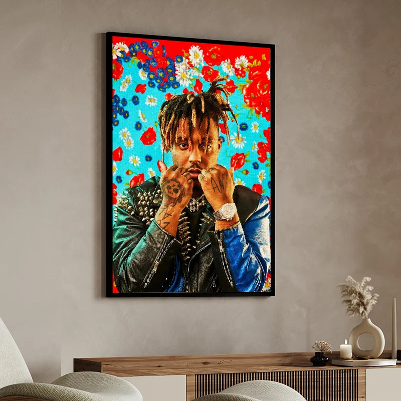 Pop Rap J_Juice W_WRLD Album Music Poster HD Canvas Painting Wall Art Prints for Living Room Bedroom Office Home Decoration Gift