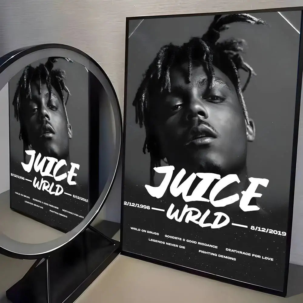 Music Album J-Juice W-WRLD Poster Art HD Canvas Advanced Aesthetic Printing Paper Wall Art for Living Room Home Decor