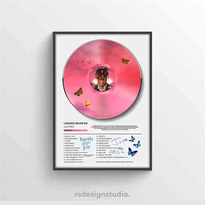 WRLD Juice Poster Pop Hip Hop Rap Singer Music Album Asthma Bar Cover Photo HD Art Canvas