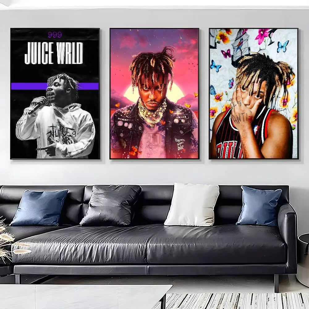 Music Album J-Juice W-WRLD Poster Art HD Canvas Advanced Aesthetic Printing Paper Wall Art for Living Room Home Decor