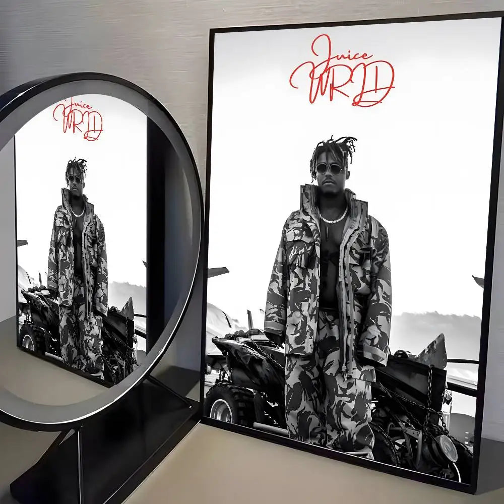 Music Album J-Juice W-WRLD Poster Art HD Canvas Advanced Aesthetic Printing Paper Wall Art for Living Room Home Decor