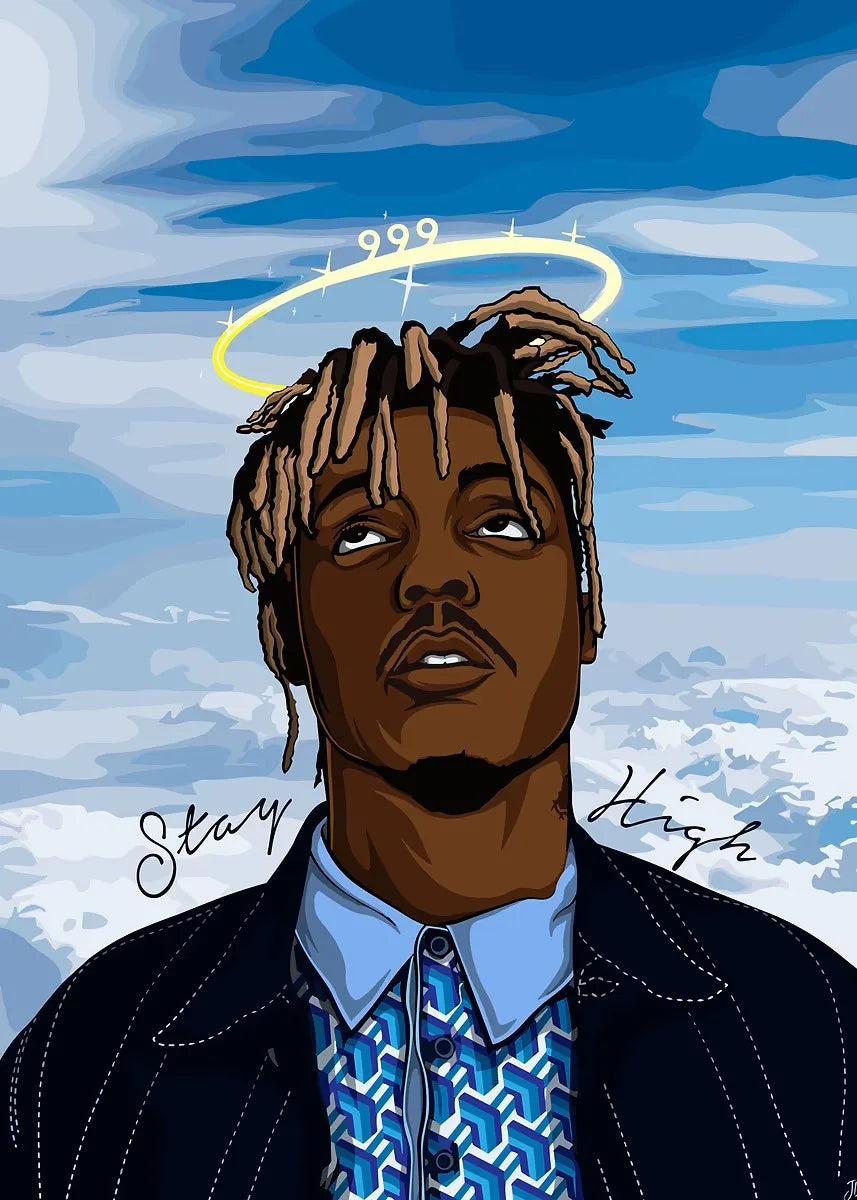 Pop Rap J_Juice W_WRLD Album Music Poster HD Canvas Painting Wall Art Prints for Living Room Bedroom Office Home Decoration Gift