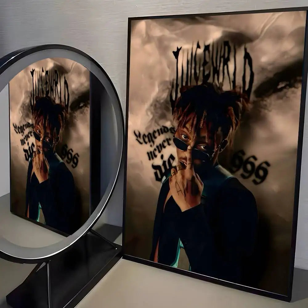 Music Album J-Juice W-WRLD Poster Art HD Canvas Advanced Aesthetic Printing Paper Wall Art for Living Room Home Decor