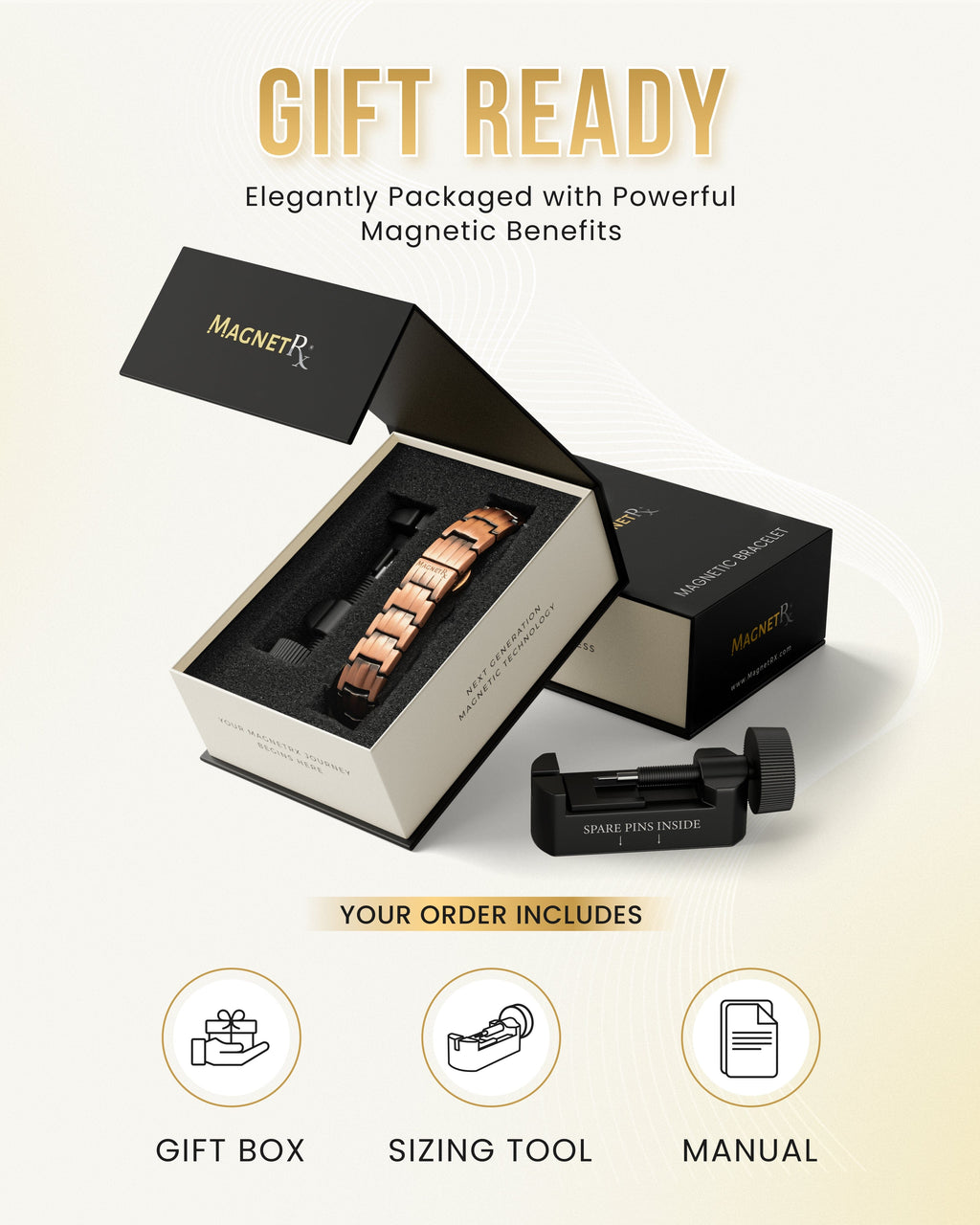 EllipseMAX Magnetic Copper Bracelet for Men