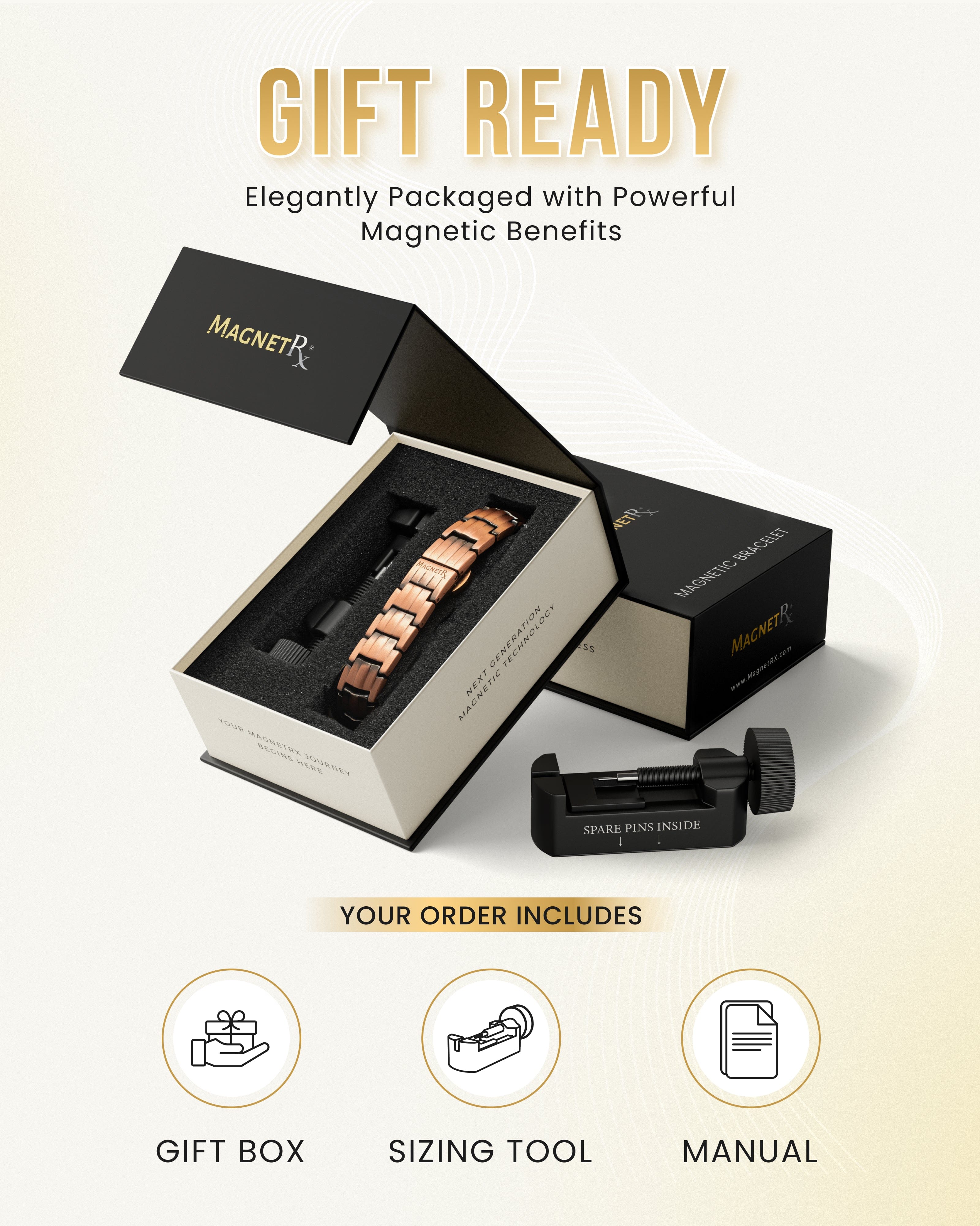 EllipseMAX Magnetic Copper Bracelet for Men