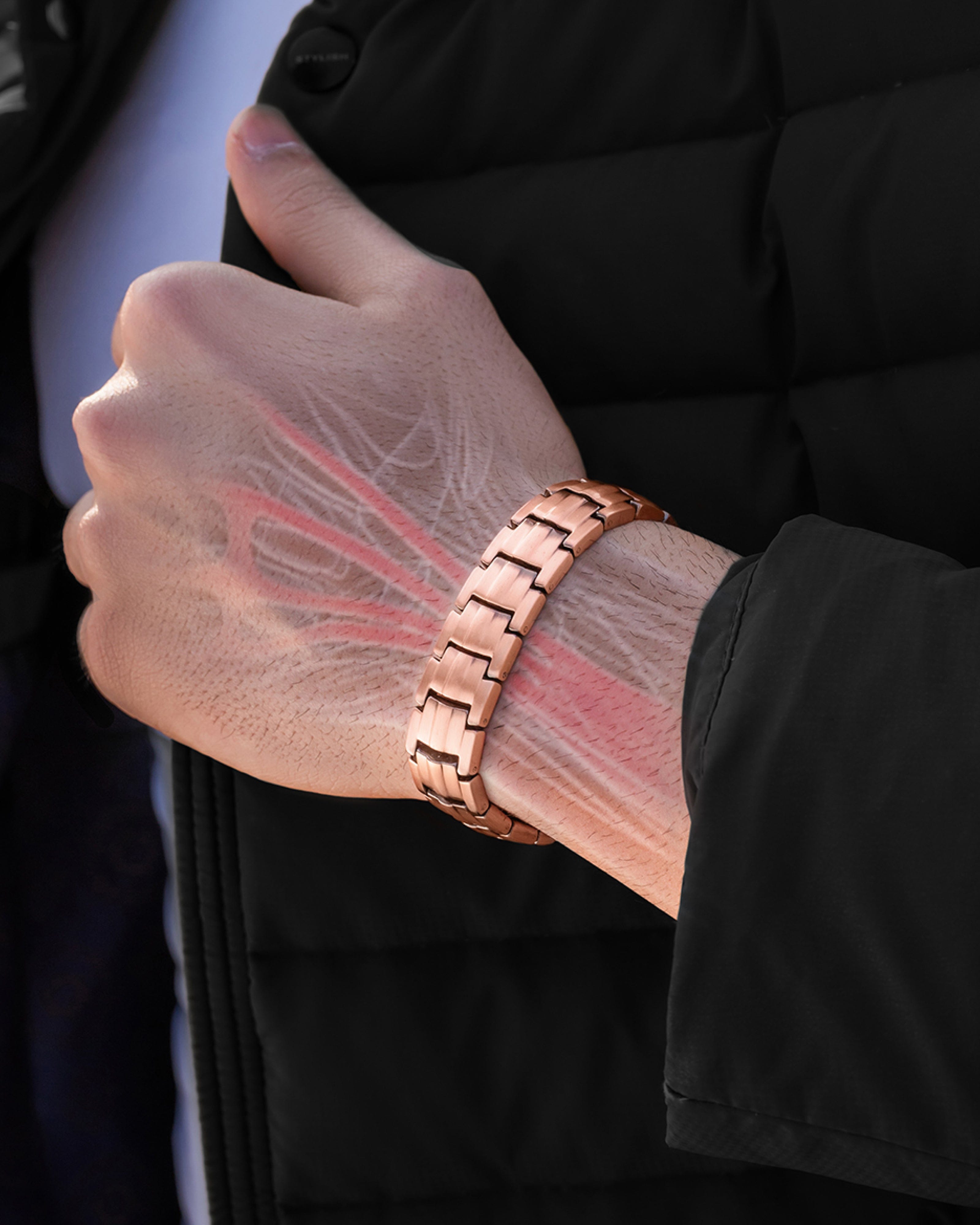 EllipseMAX Magnetic Copper Bracelet for Men