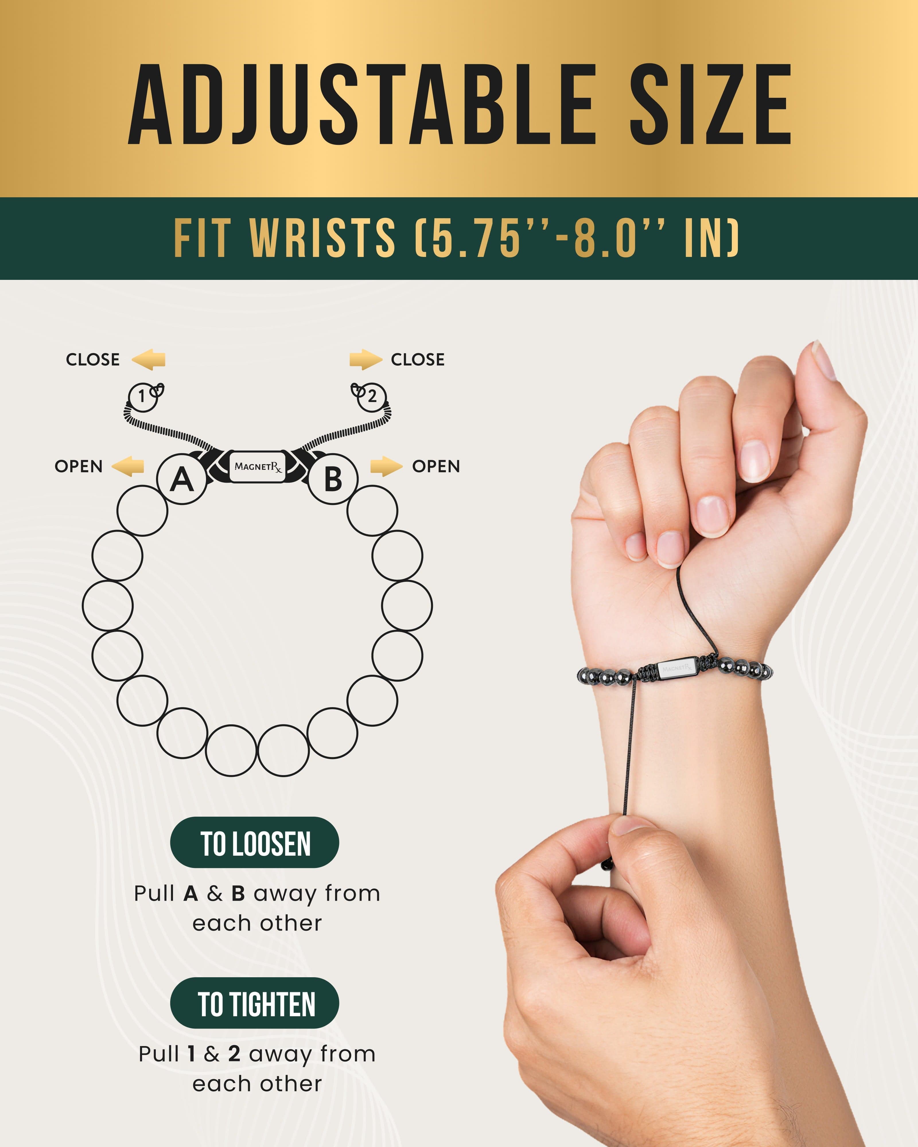 High Power Magnetic Hematite Bracelet Classic 8mm Bead