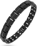 Women's Ultra Strength Magnetic Therapy Bracelet Black Titanium